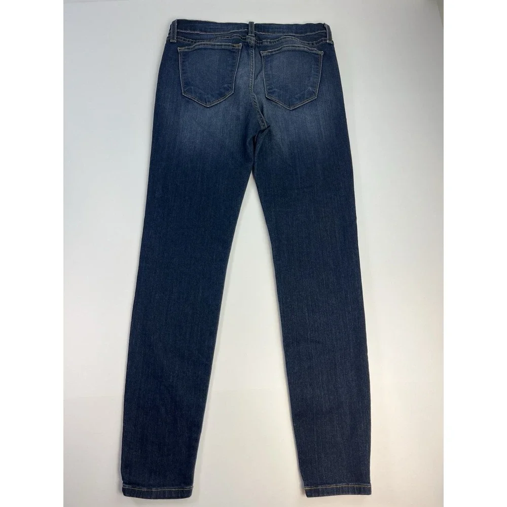 Judy Blue Jeans Skinny Tapered Leg 11x30 Denim Dark Wash Preppy USA Stretch